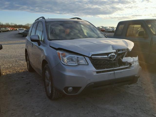 JF2SJAHC5FH506624 - 2015 SUBARU FORESTER 2 SILVER photo 1