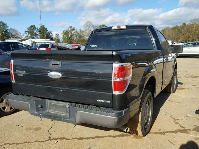 1FTMF1CM7CKD01989 - 2012 FORD F150 BLACK photo 4