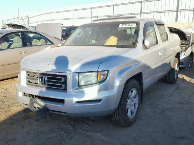 2HJYK165X6H512208 - 2006 HONDA RIDGELINE SILVER photo 2