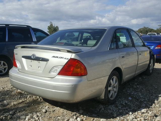 4T1BF28B31U141188 - 2001 TOYOTA AVALON XL SILVER photo 4