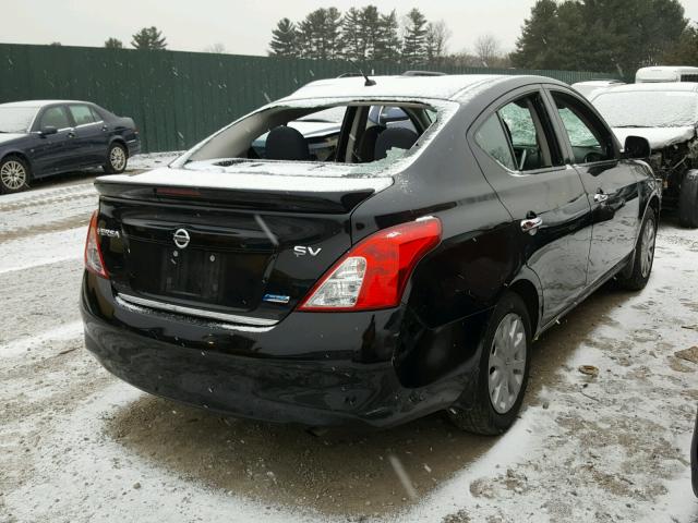 3N1CN7AP2EK462596 - 2014 NISSAN VERSA S BLACK photo 4