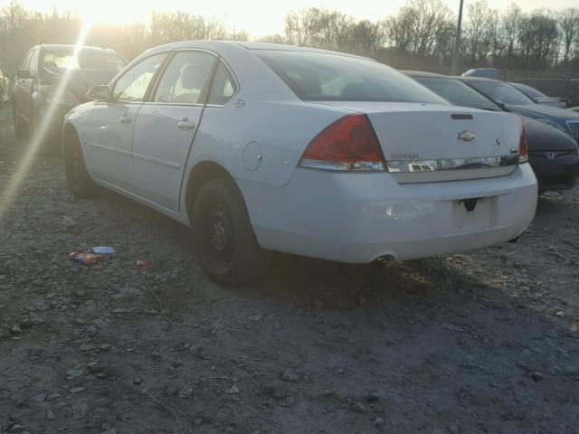 2G1WS553X81265456 - 2008 CHEVROLET IMPALA POL WHITE photo 3