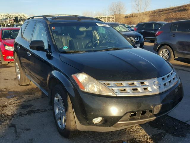 JN8AZ08W85W425235 - 2005 NISSAN MURANO SL BLACK photo 1