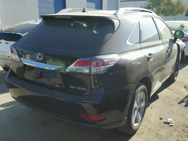 2T2BK1BA8DC207192 - 2013 LEXUS RX 350 BLACK photo 4