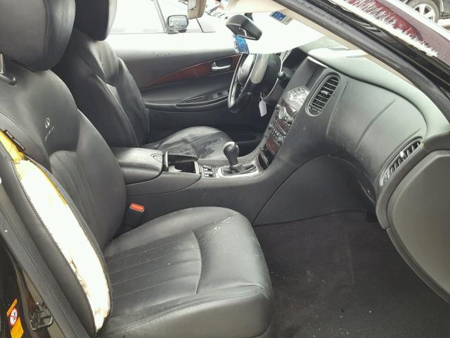 JNKAJ09E18M305817 - 2008 INFINITI EX35 BASE BLACK photo 5
