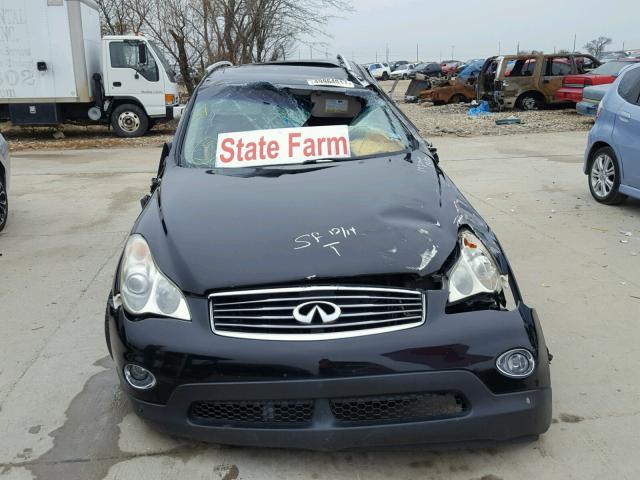 JNKAJ09E18M305817 - 2008 INFINITI EX35 BASE BLACK photo 9