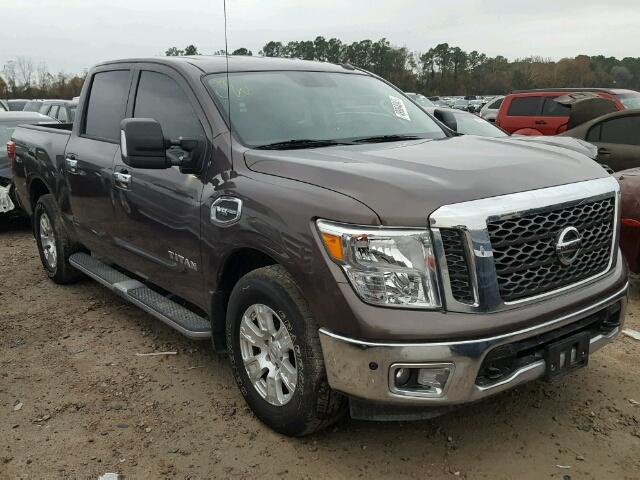 1N6AA1E62HN507482 - 2017 NISSAN TITAN SV BROWN photo 1