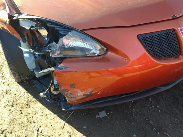 2G2WS522141219905 - 2004 PONTIAC GRAND PRIX ORANGE photo 9