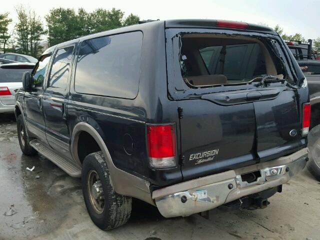 1FMNU43S6YEE51068 - 2000 FORD EXCURSION BLACK photo 3