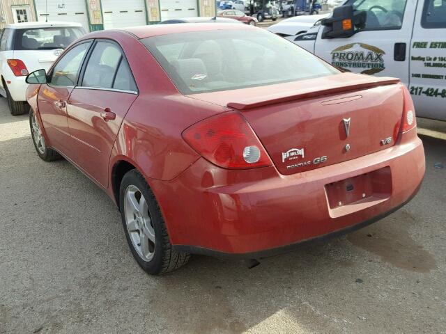 1G2ZG58NX74232595 - 2007 PONTIAC G6 BASE RED photo 3