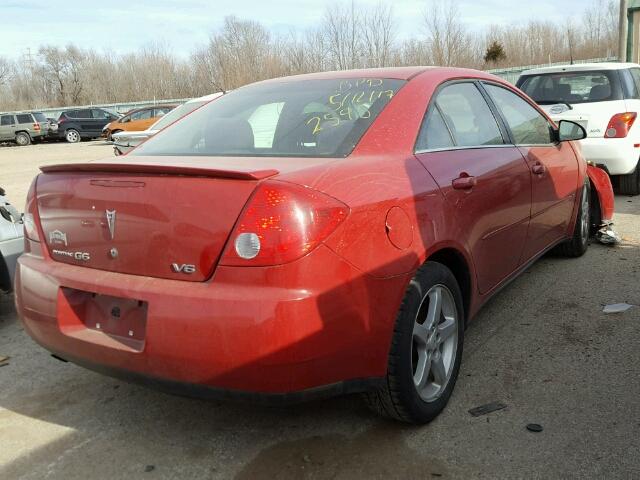 1G2ZG58NX74232595 - 2007 PONTIAC G6 BASE RED photo 4