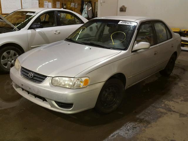 1NXBR12E41Z544648 - 2001 TOYOTA COROLLA CE GRAY photo 2