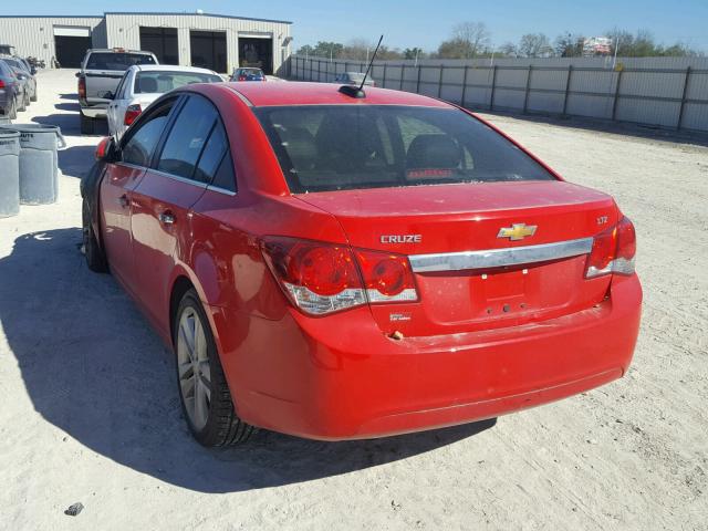 1G1PG5SB4G7224887 - 2016 CHEVROLET CRUZE LIMI RED photo 3