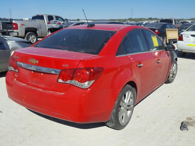 1G1PG5SB4G7224887 - 2016 CHEVROLET CRUZE LIMI RED photo 4