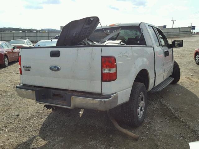 1FTPX14V17FB62233 - 2007 FORD F150 WHITE photo 4