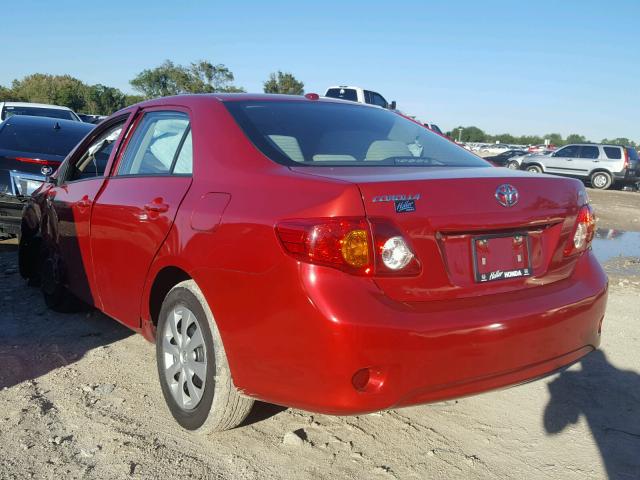 1NXBU4EE5AZ385053 - 2010 TOYOTA COROLLA BA BURGUNDY photo 3