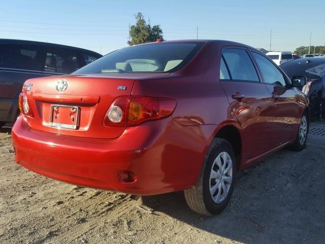 1NXBU4EE5AZ385053 - 2010 TOYOTA COROLLA BA BURGUNDY photo 4