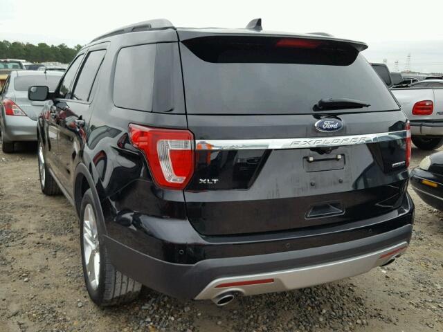1FM5K7D83GGC98582 - 2016 FORD EXPLORER X BLACK photo 3
