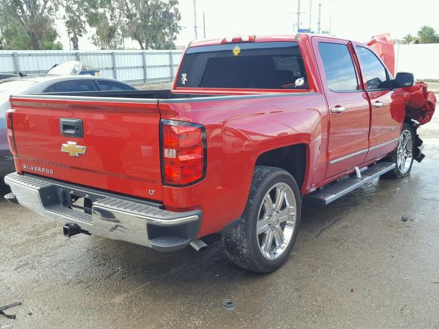 3GCPCREC7FG337542 - 2015 CHEVROLET SILVERADO RED photo 4