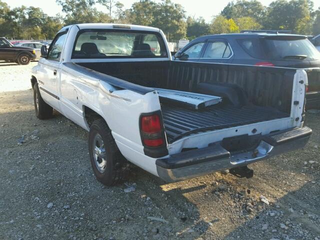 1B7HC16YX1S334104 - 2001 DODGE RAM 1500 WHITE photo 3