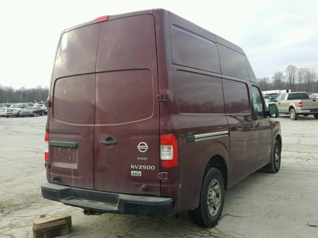 1N6BF0LX3CN113333 - 2012 NISSAN NV 2500 MAROON photo 4