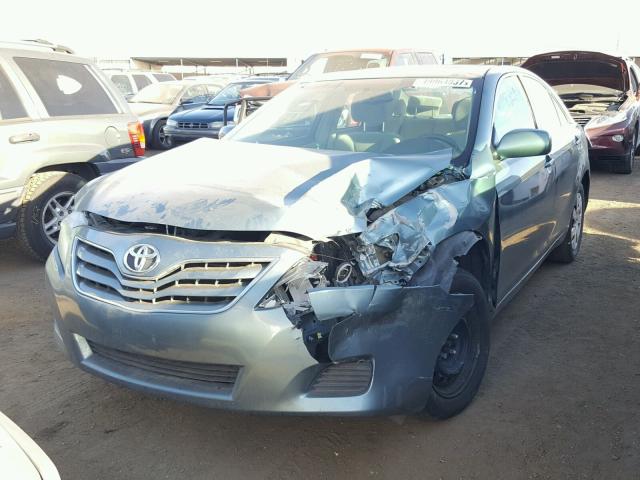4T4BF3EK0AR039296 - 2010 TOYOTA CAMRY BASE TEAL photo 2
