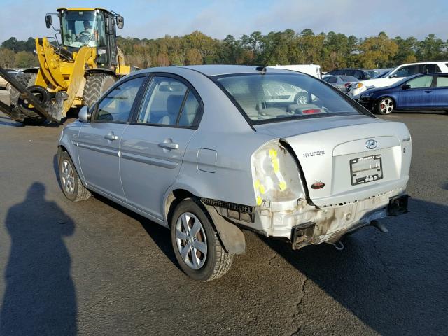 KMHCN46C59U290650 - 2009 HYUNDAI ACCENT GLS SILVER photo 3