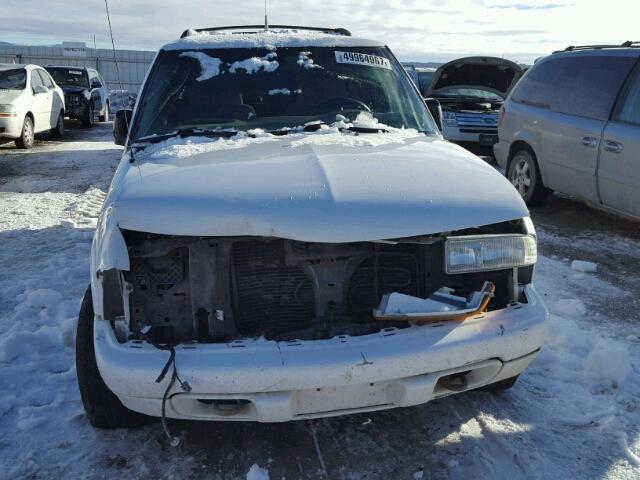 1GNDT13W92K206401 - 2002 CHEVROLET BLAZER WHITE photo 9