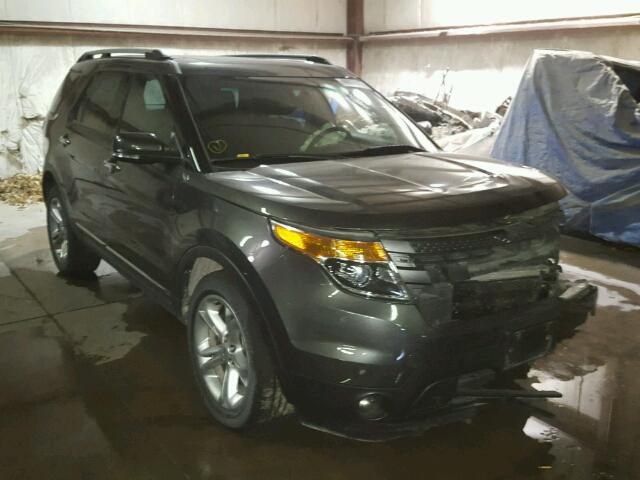 1FM5K8F81FGA76205 - 2015 FORD EXPLORER L GRAY photo 1