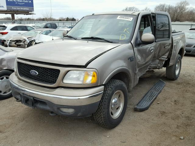 1FTRW08L41KB17882 - 2001 FORD F150 SUPER TAN photo 2