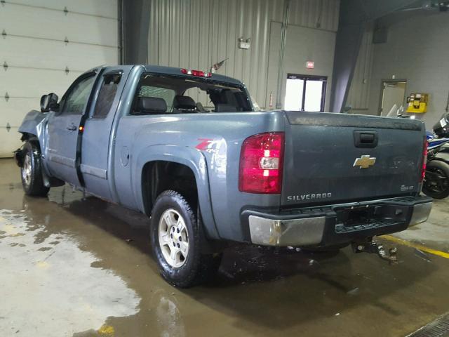 2GCEK19J881325979 - 2008 CHEVROLET SILVERADO BLUE photo 3