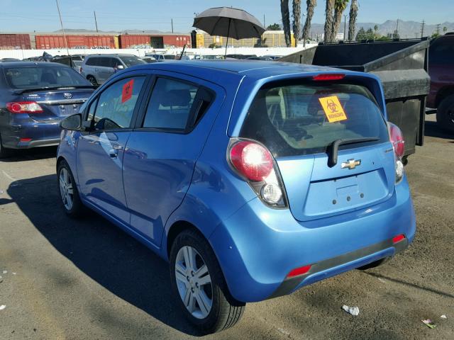 KL8CD6S95EC537476 - 2014 CHEVROLET SPARK 1LT BLUE photo 3