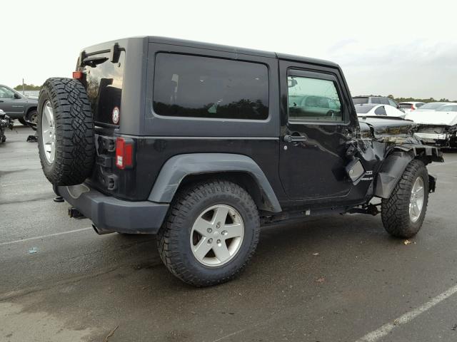 1C4GJWAG0DL592823 - 2013 JEEP WRANGLER S BLACK photo 4