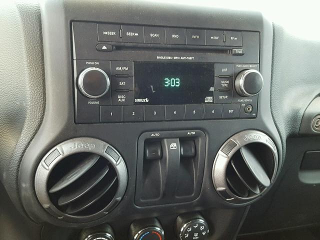 1C4GJWAG0DL592823 - 2013 JEEP WRANGLER S BLACK photo 9