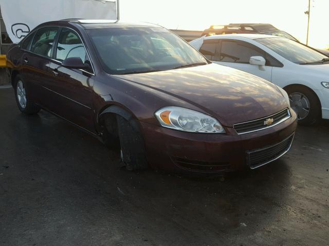 2G1WT58KX79254506 - 2007 CHEVROLET IMPALA LT MAROON photo 1