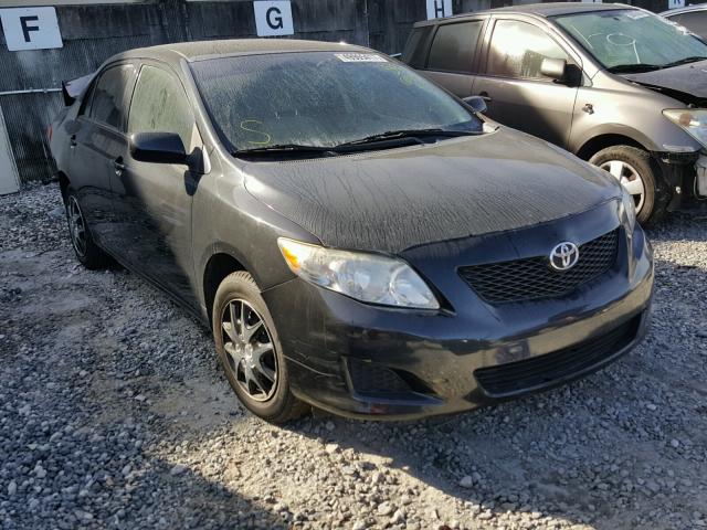 1NXBU4EE6AZ365720 - 2010 TOYOTA COROLLA BA BLACK photo 1