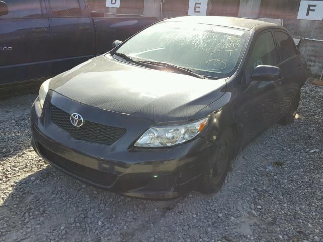 1NXBU4EE6AZ365720 - 2010 TOYOTA COROLLA BA BLACK photo 2