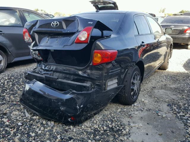 1NXBU4EE6AZ365720 - 2010 TOYOTA COROLLA BA BLACK photo 4