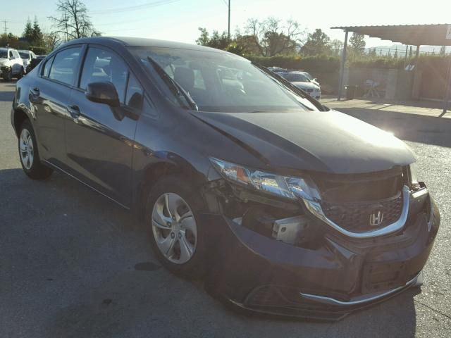 2HGFB2F53DH598753 - 2013 HONDA CIVIC LX BROWN photo 1