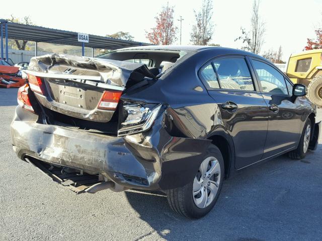 2HGFB2F53DH598753 - 2013 HONDA CIVIC LX BROWN photo 4