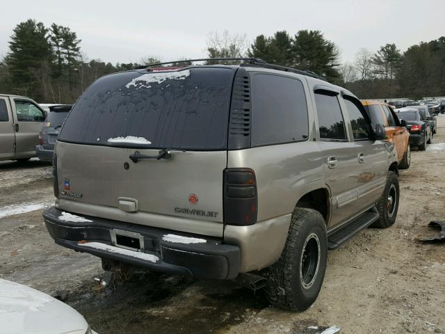 1GNEK13Z62J205858 - 2002 CHEVROLET TAHOE K150 TAN photo 4