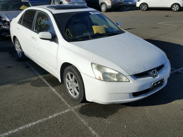 1HGCM66553A049170 - 2003 HONDA ACCORD EX WHITE photo 1