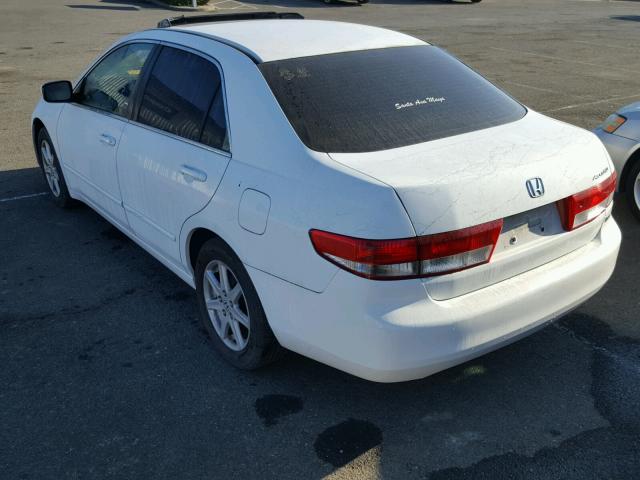 1HGCM66553A049170 - 2003 HONDA ACCORD EX WHITE photo 3