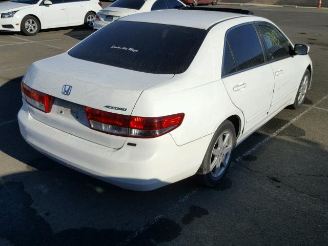 1HGCM66553A049170 - 2003 HONDA ACCORD EX WHITE photo 4