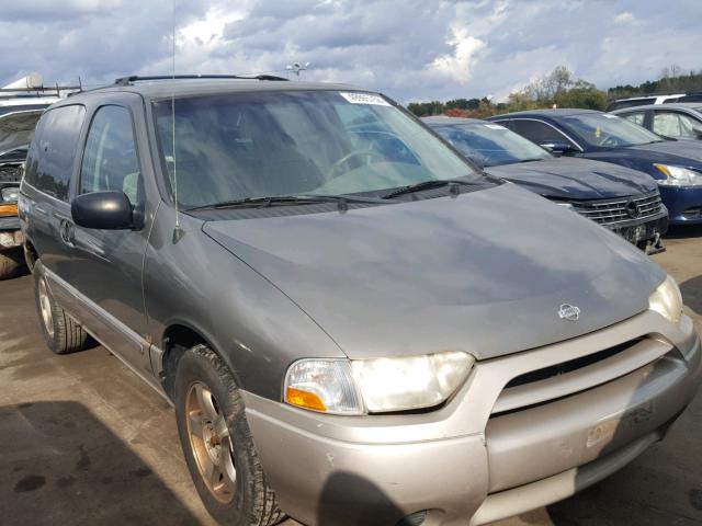 4N2ZN15T21D827152 - 2001 NISSAN QUEST GXE GRAY photo 1