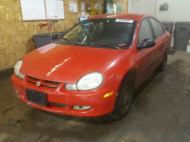 1B3ES56C42D613234 - 2002 DODGE NEON ES RED photo 2