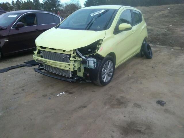 KL8CD6SA8HC729957 - 2017 CHEVROLET SPARK 1LT YELLOW photo 2