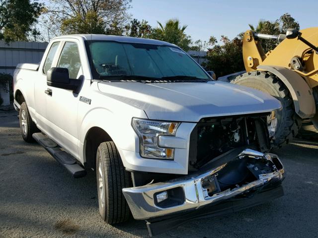 1FTEX1C80HKC55837 - 2017 FORD F150 SUPER SILVER photo 1