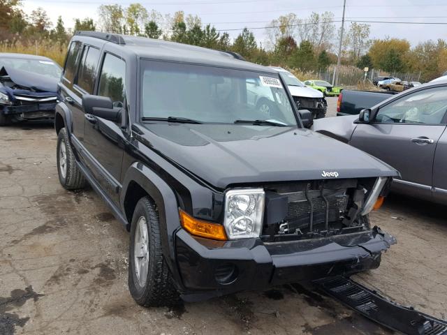 1J8HG48K58C149227 - 2008 JEEP COMMANDER BLACK photo 1