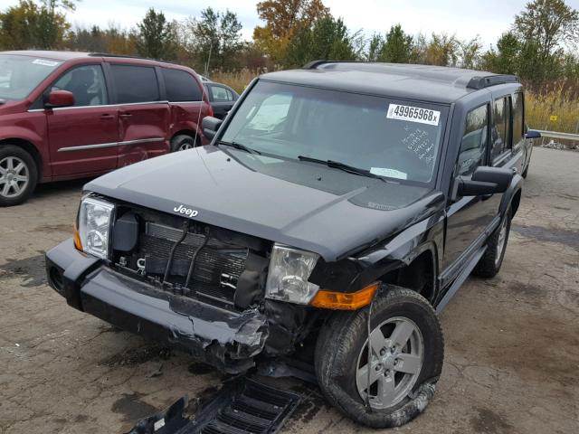 1J8HG48K58C149227 - 2008 JEEP COMMANDER BLACK photo 2